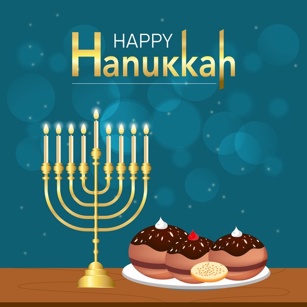 National happy chanukka ist ein tag zum feiern und teilen der freude