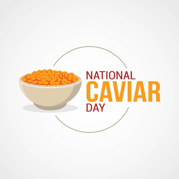 Nationaler kaviar-tag