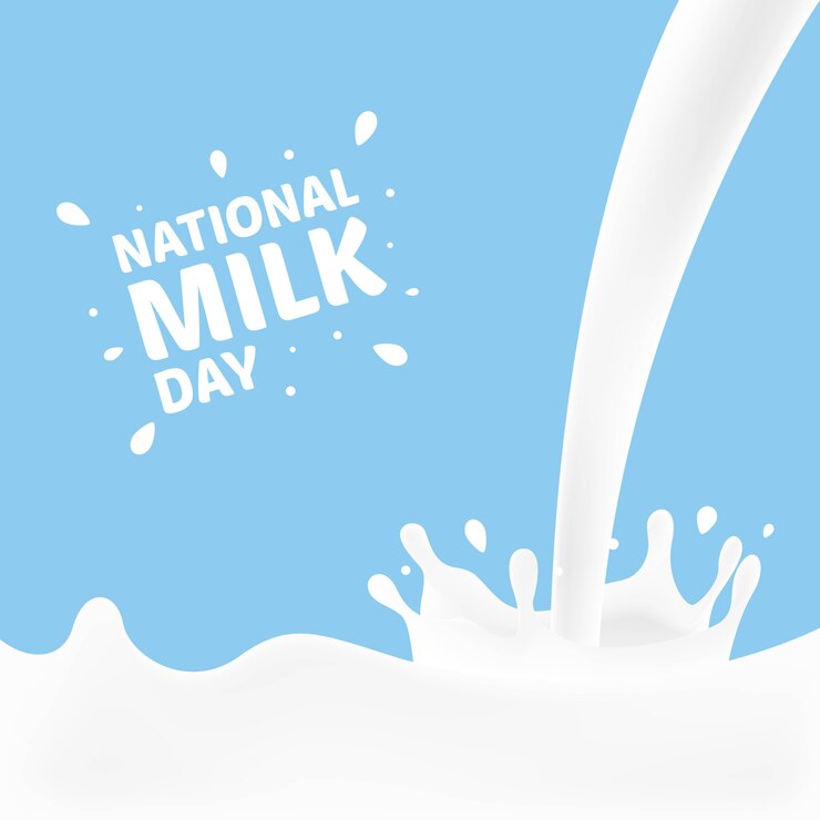 Vektor nationaler milchtag