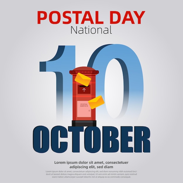 Vektor nationaler posttag
