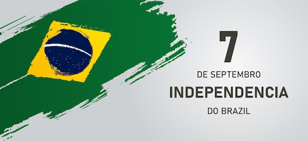 Nationalfeiertag oder Unabhängigkeitstag-Design für brasilianische Feier-Vektor-Illustration