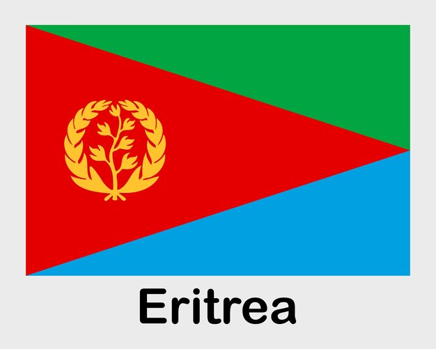 Nationalflagge Eritreas Banner Staatssymbol Fahnenmast