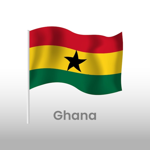 Nationalflagge von Ghana