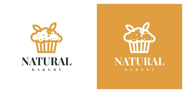 Natürliches bäckerei-logo-design