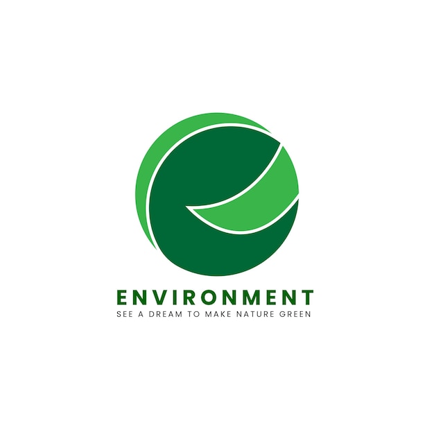 Natur-logo-design mit grüner farbe