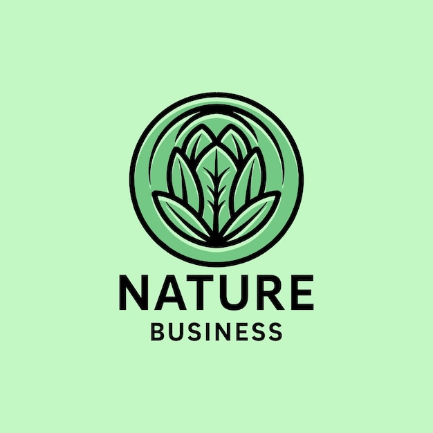 Vektor natur-logo-symbol design-illustrationsvektor icon emblem