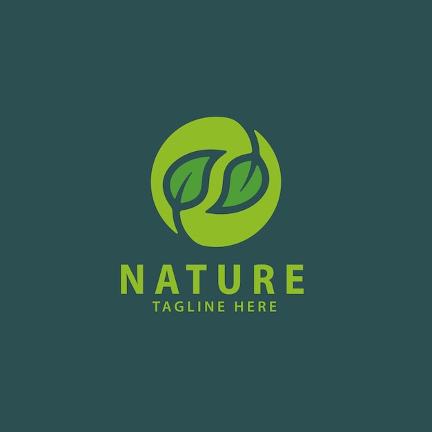 Natur logo vorlage