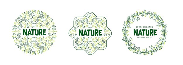 Vektor natur-logo-vorlagen-design