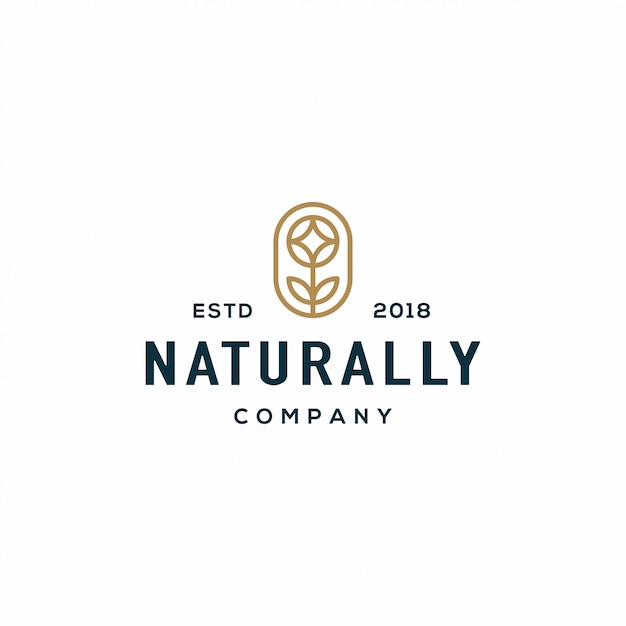 Naturblumenlogo