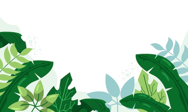 Naturhintergrund mit tropischem Blattrand