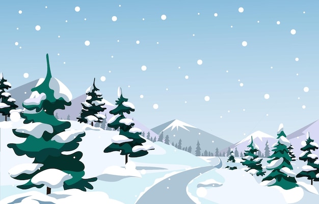 Naturlandschaft im WinterxA
