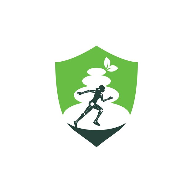 Naturphysiotherapie-Logo-Symbolvektor