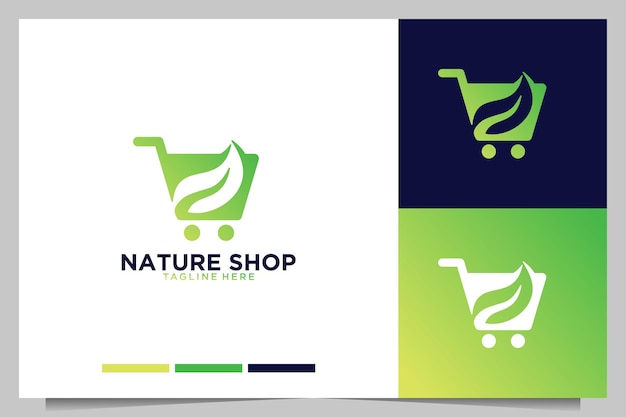 Naturshop modernes logo-design