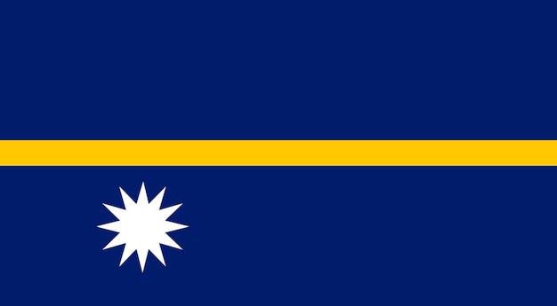 Vektor nauru-flagge