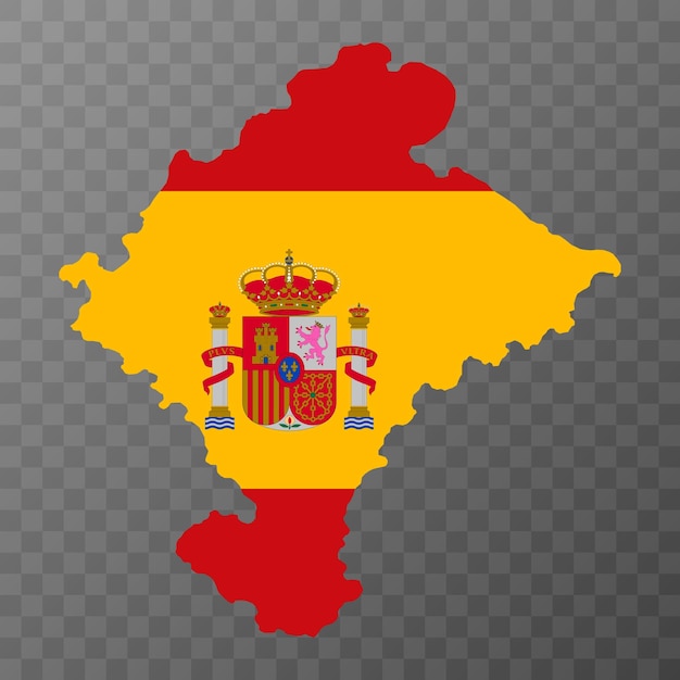 Navarra-karte spanien region vektor-illustration