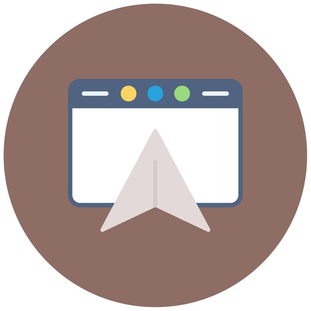 Navigations-Icon-Vektorbild kann für UX und UI verwendet werden