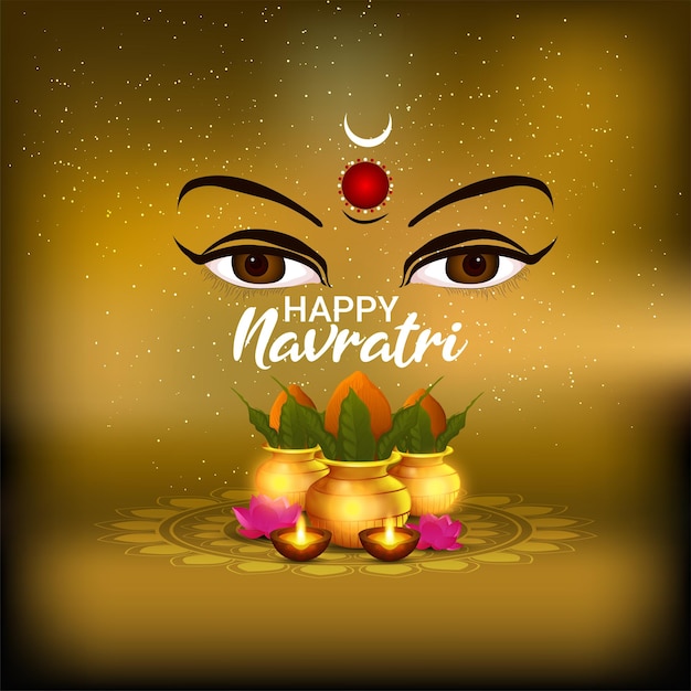 Navratri indische festival-grußkarte