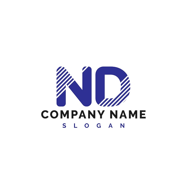 ND Buchstaben-Logo Design ND Buchstaben-Logo Vektor Illustration Vektor