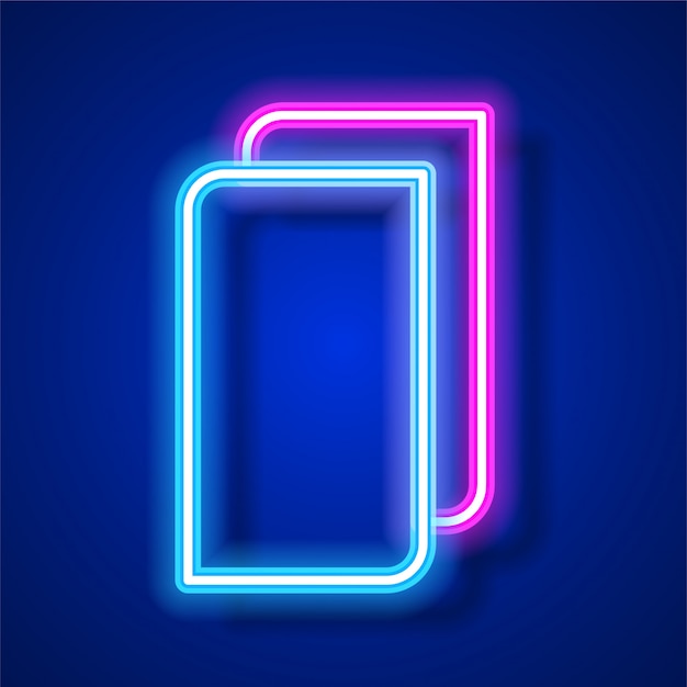 Neon Banner Template-Design.