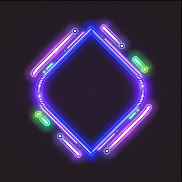 Neon Banner Template-Design.