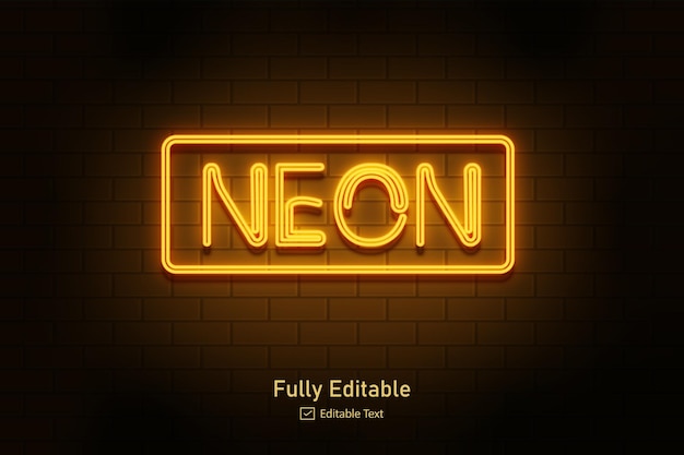 Neon-Effekt für essbaren Text Neon-Stil-Effekt-Logo und Nachtclub-Logo und Nachtparty-Poster-Text