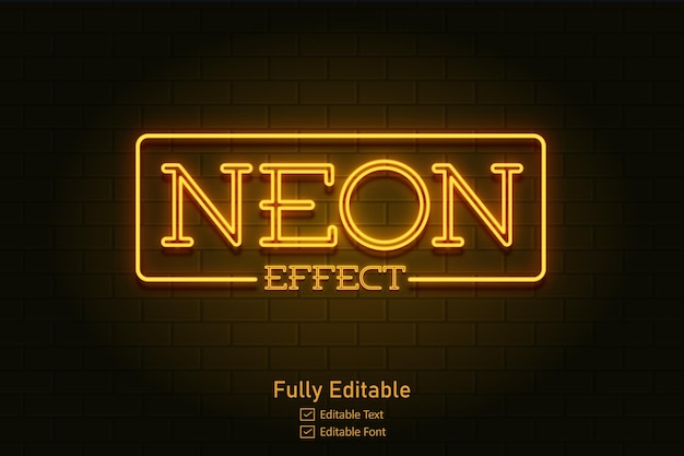 Neon-Effekt für essbaren Text Neon-Stil-Effekt-Logo und Nachtclub-Logo und Nachtparty-Poster-Text