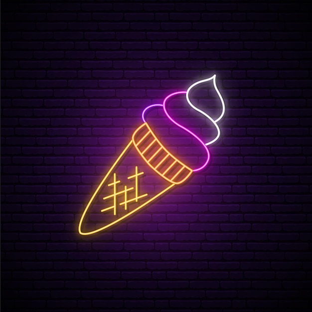 Neon-eiscreme-zeichen