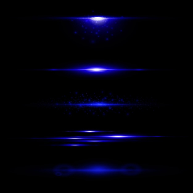 Neon gerade blaue Lichtlinie