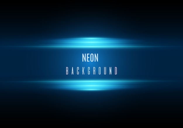 Neon Hintergrund. Illustration mit Blaulichteffekt.