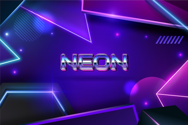 Neon Hintergrund mit Farbverlauf