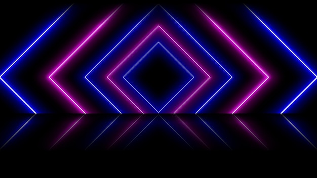 Vektor neon linien hintergrund