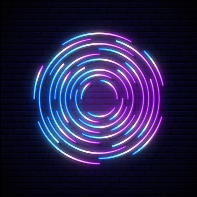 Neon Portal Zeichen.