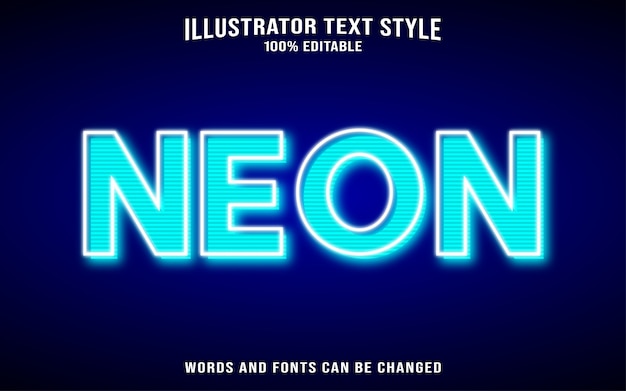 Neon-Textstil-Effekt