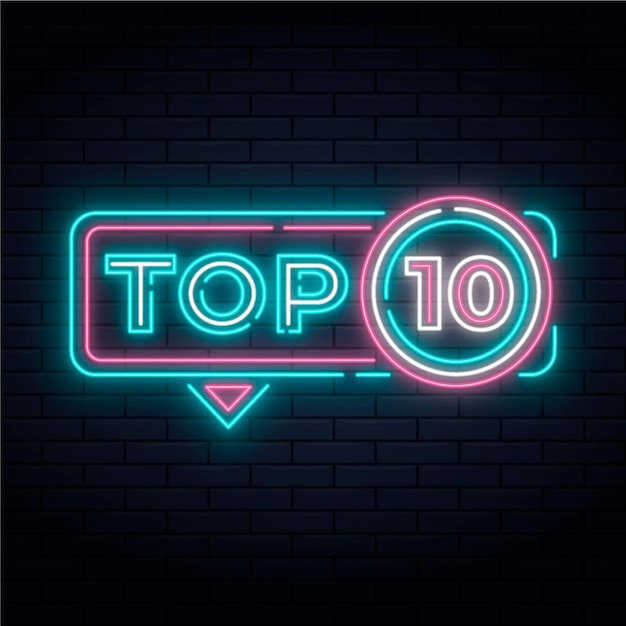 Neon Top Ten Illustration