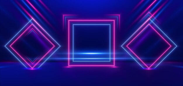 Neonformen und Lichter Abstrakt Hintergrund