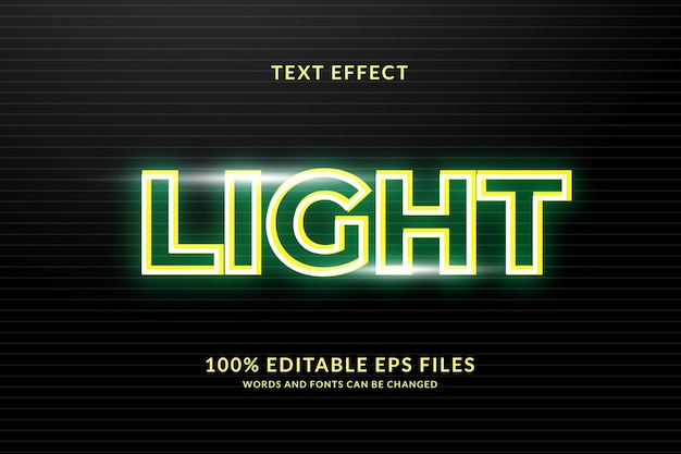 Neonlicht editierbares Texteffektdesign