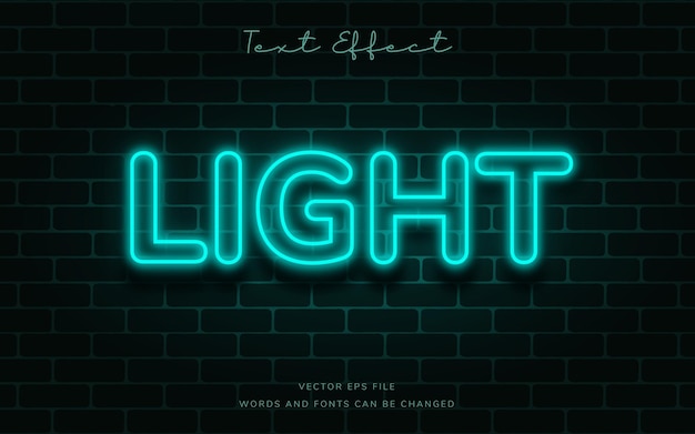 Neonlicht-Texteffekt