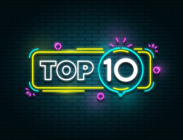 Vektor neonlichter top 10