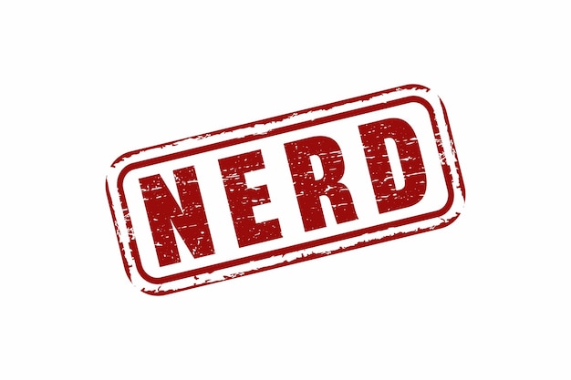 Nerd-grunge-stempel