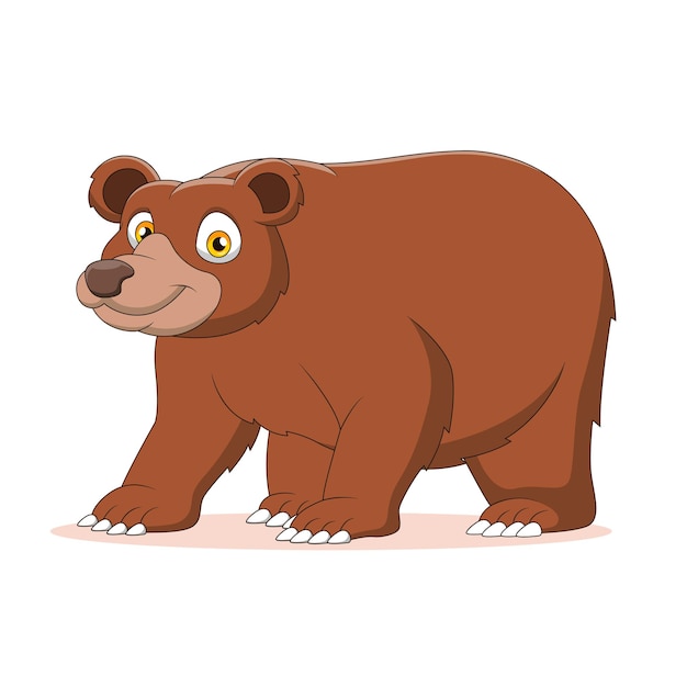 Nette Bärenkarikatur-Vektorillustration
