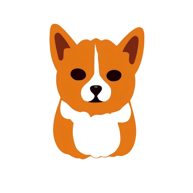 Nette Corgihundeillustration