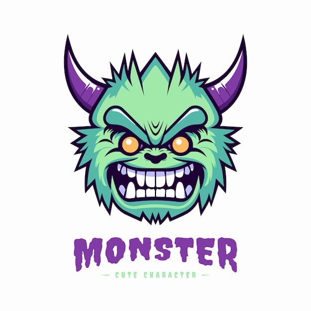 Nette kawaii Monsterillustration