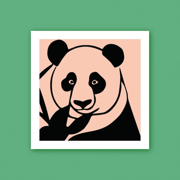 Nette Kinderillustration des Pandas