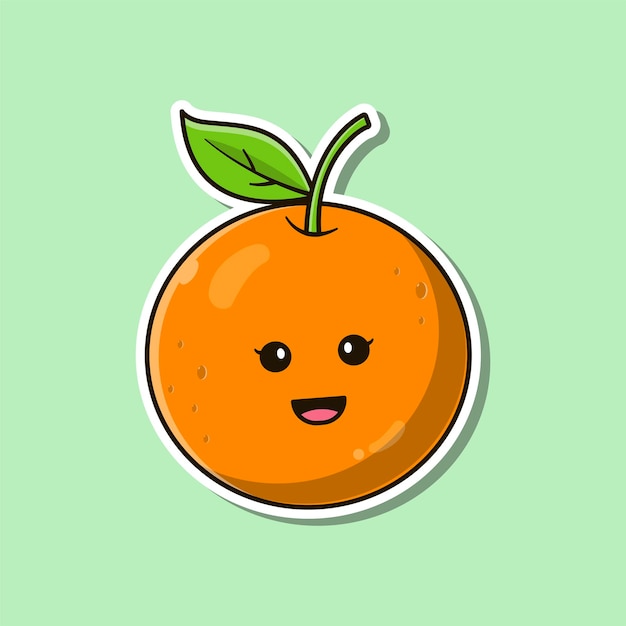 Nette orange Illustration