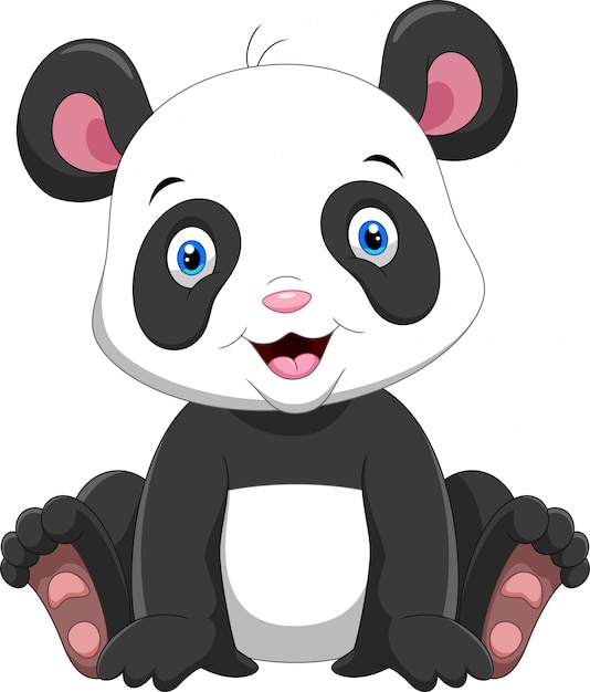 Netter baby-panda-cartoon