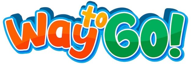 Netter Weg, um Schriftart-Cartoon-Text zu gehen