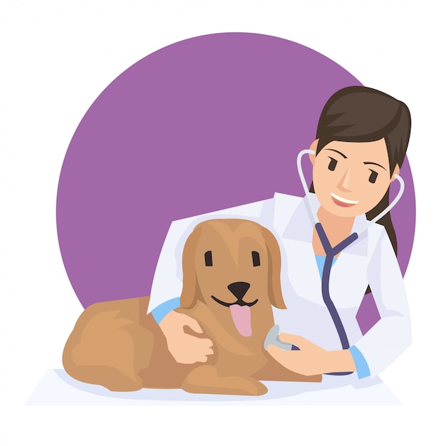 Nettes Mädchen und sein Hund