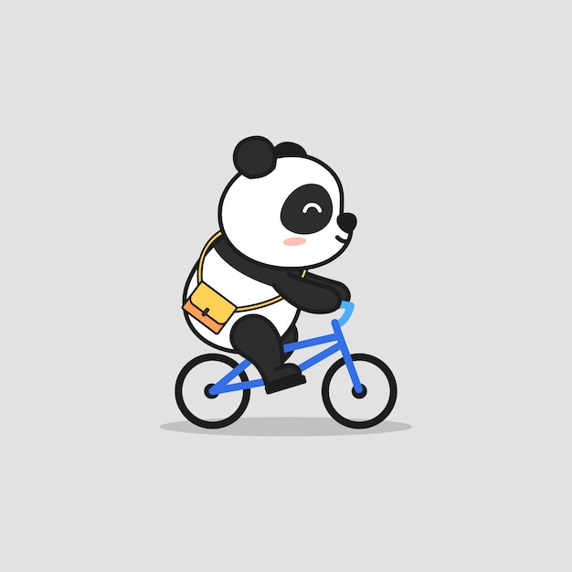 Nettes panda-reitfahrrad