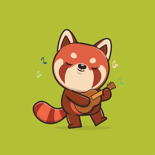 Nettes tier red panda illustration