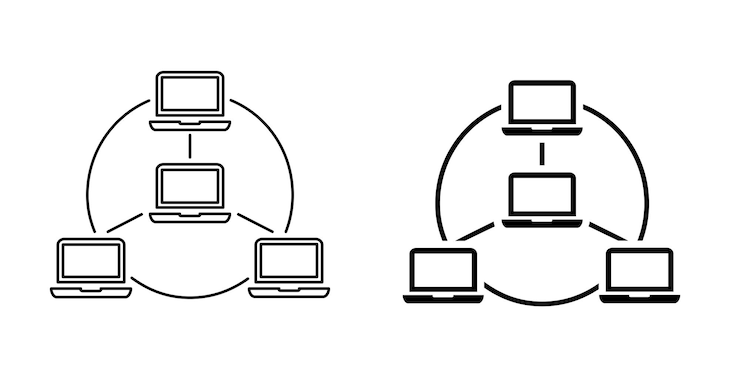 Vektor network icon design template